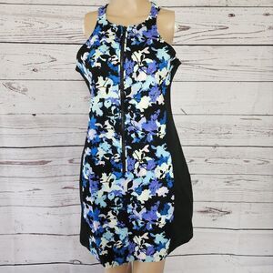 Stylestalker Bodycon Metamorphosis Dress Racerback Blue Floral Size 8